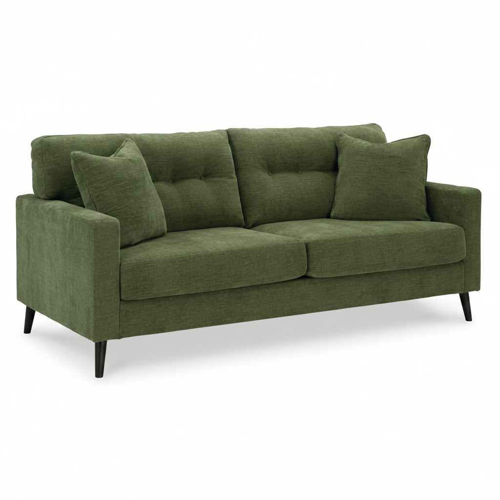 Bixler Sofa,Loveseat and RAF Corner Chaise; Olive