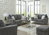 Stairatt Sofa, Loveseat and Chair; Charcoal