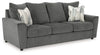 Stairatt Sofa, Loveseat and Chair; Charcoal