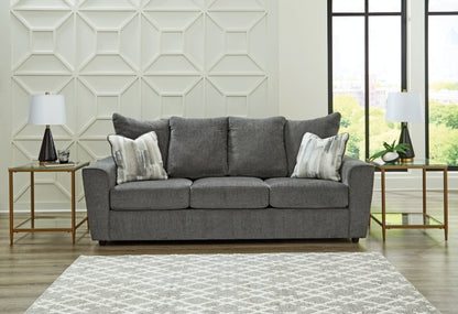 Stairatt Sofa, Loveseat and Chair; Charcoal