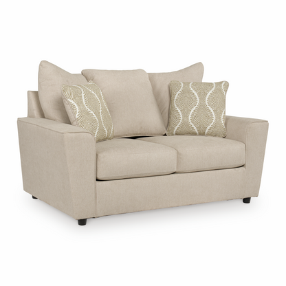 Stairatt Sofa and Loveseat; Sand