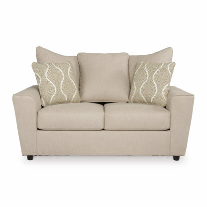 Stairatt Sofa and Loveseat; Sand