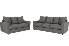 Stairatt Sofa and Loveseat (Charcoal)