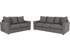 Stairatt Sofa Set; Charcoal