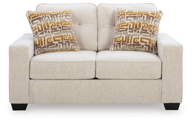 Storrow Sofa and Loveseat; Stone