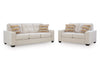 Storrow Sofa and Loveseat; Stone
