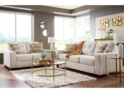 Storrow Sofa and Loveseat; Stone