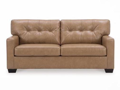 Mahoney Sofa and Loveseat; Toffee