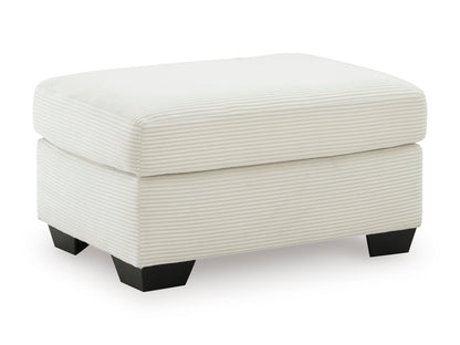 Amesley Ottoman; Ivory
