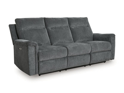 Barnsana Reclining Power Sofa Set; Gravel