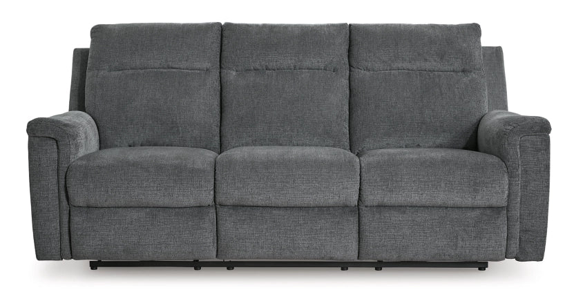 Barnsana Reclining Power Sofa Set; Gravel