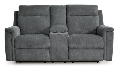 Barnsana Reclining Power Sofa Set; Gravel