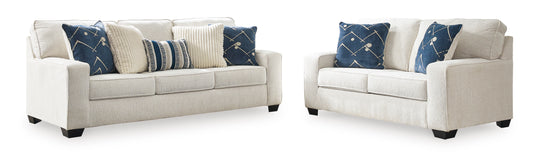 Padova Sofa and Loveseat; Ivory