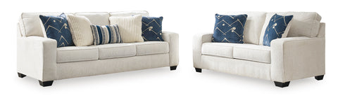 Padova Sofa and Loveseat; Ivory