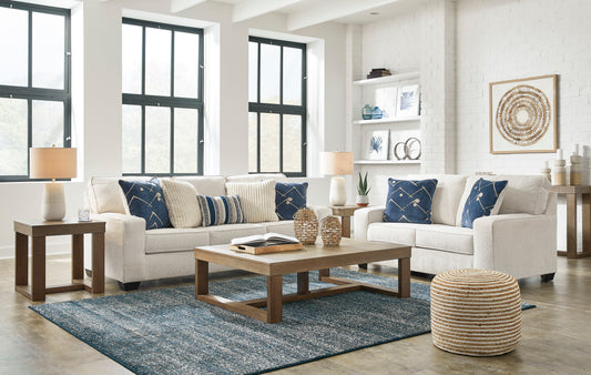 Padova Sofa and Loveseat; Ivory