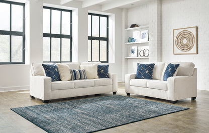 Padova Sofa and Loveseat; Ivory