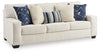 Padova Sofa and Loveseat; Ivory