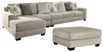 Ardsley 3-Piece Sectional with Ottoman