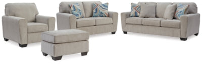 Cashton Sofa, Loveseat, Chair and Ottoman