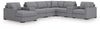 Omaha 8-Piece Sectional with Chaise and Storage Consoles (Salf and Pep)