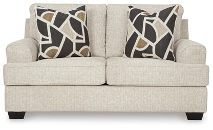 Heartcort Loveseat; Quartz