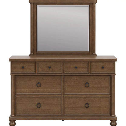 Chadworth King Poster Bed Set; Brown