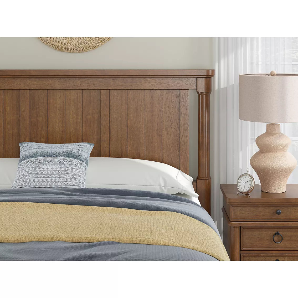 Chadworth King Poster Bed Set; Brown