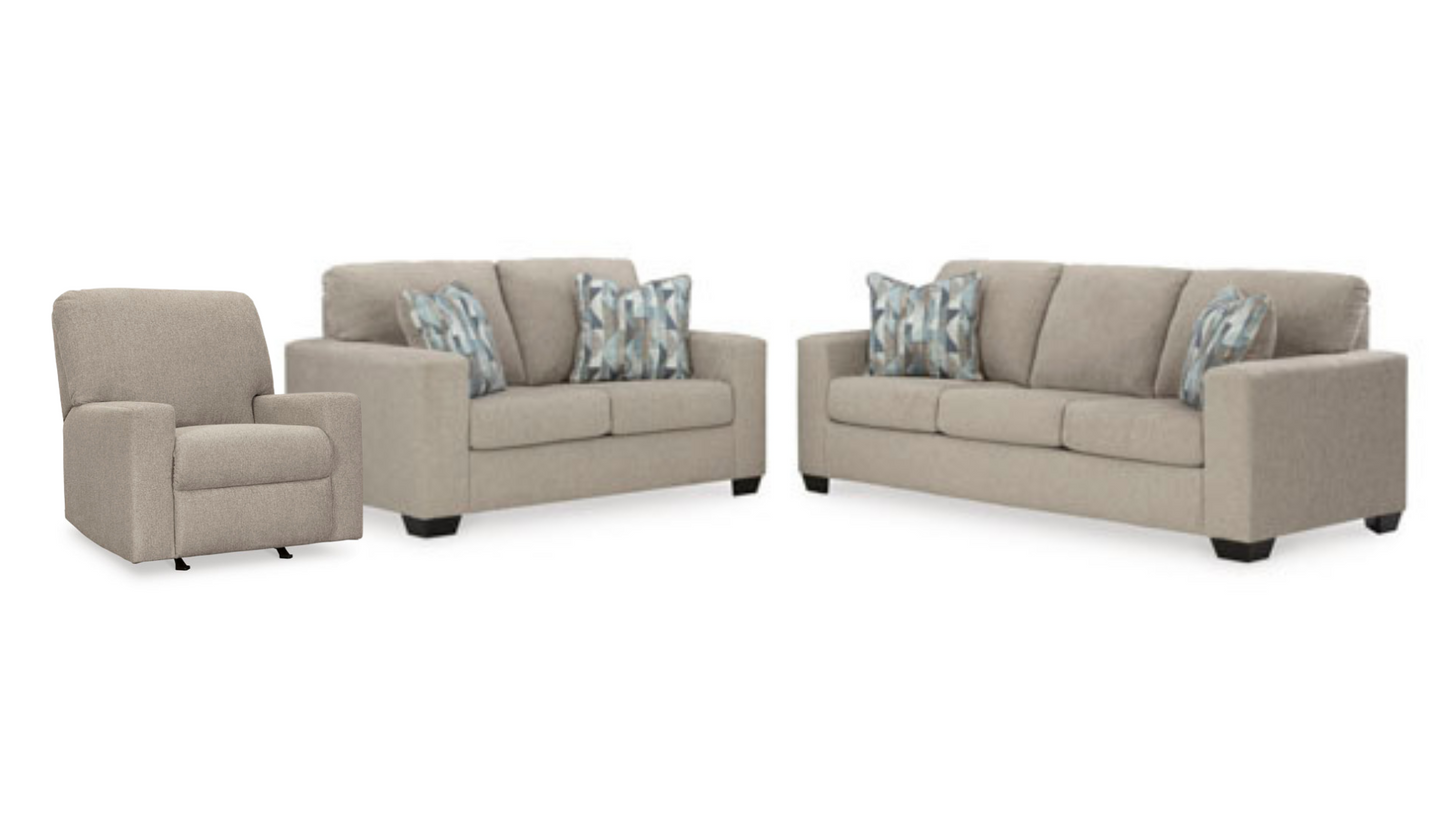 Deltona Sofa, Loveseat and Recliner