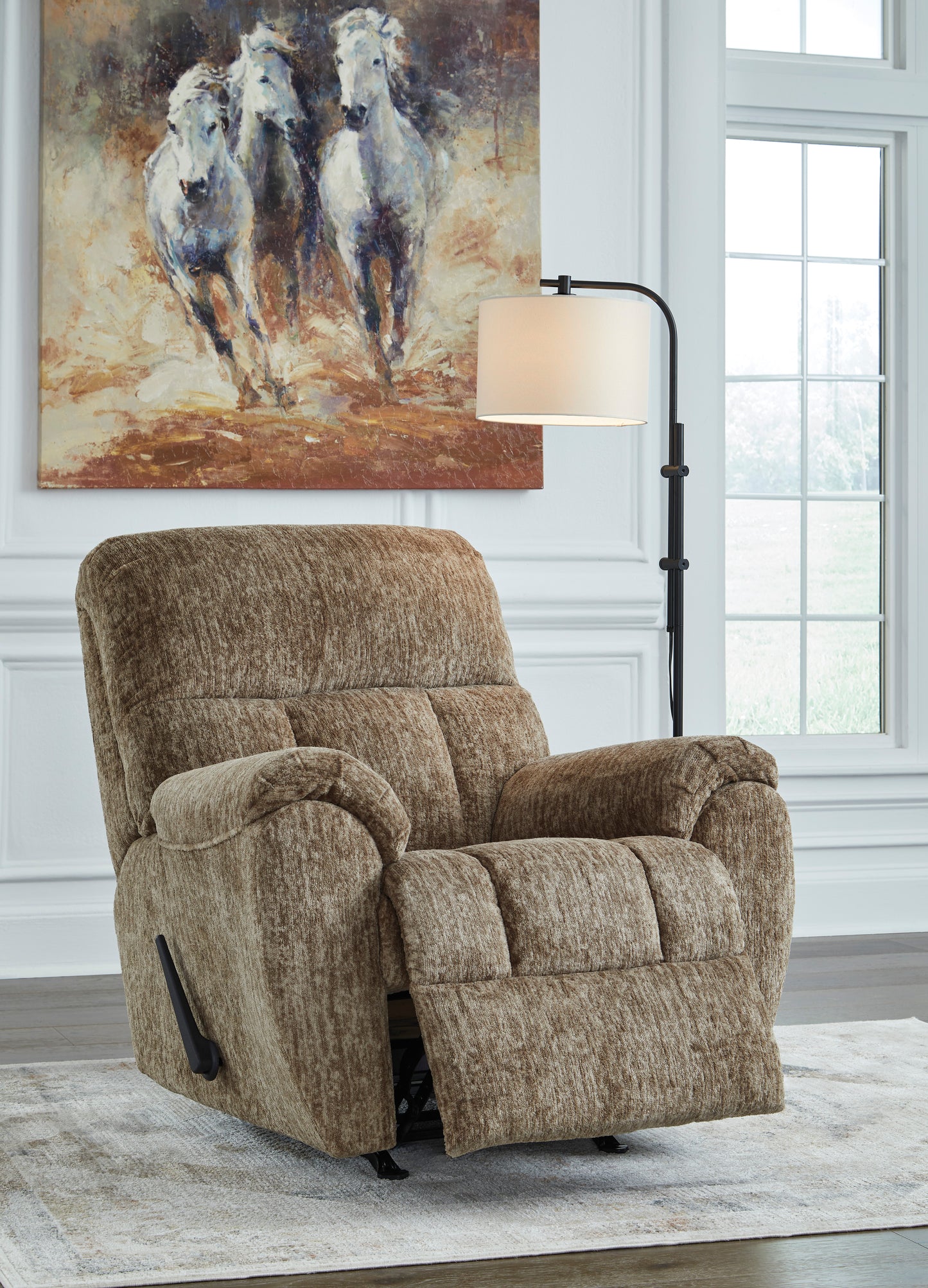 Rampant Rocker Recliner; Taupe