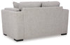 Evansley Loveseat; Pewter