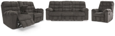 Acieona Sofa, Loveseat and Recliner