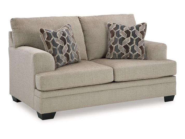 Stonemeade Sofa, Loveseat and Oversized Chair; Taupe