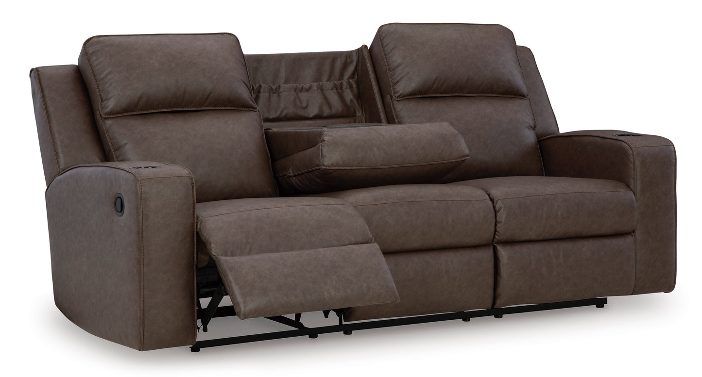 Lavenhorne Reclining Sofa, Loveseat and Recliner; Umber