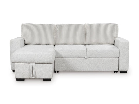 Poppleton 2-Piece Sectional with Pop Up Sleeper and Chaise;ALLOY
