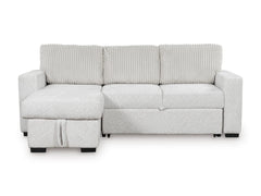 Poppleton 2-Piece Sectional with Pop Up Sleeper and Chaise;ALLOY