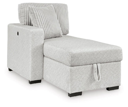 Poppleton 2-Piece Sectional with Pop Up Sleeper and Chaise;ALLOY