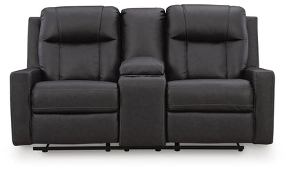 Mackmenville Reclining Loveseat with Console