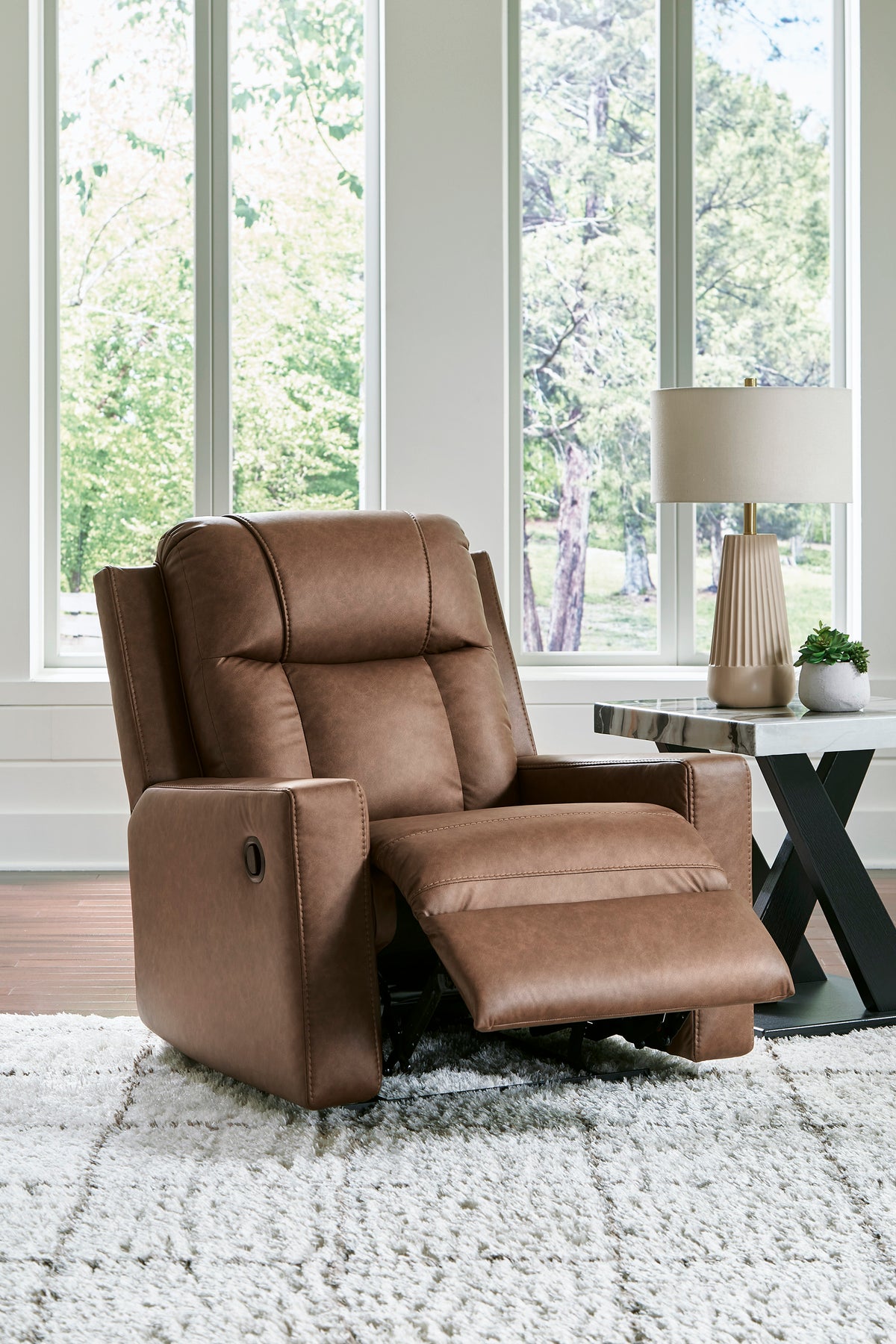 Mackmenville Reclining Sofa Set; Caramel