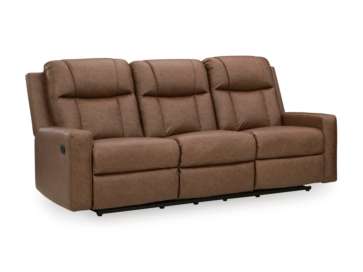 Mackmenville Reclining Sofa Set; Caramel