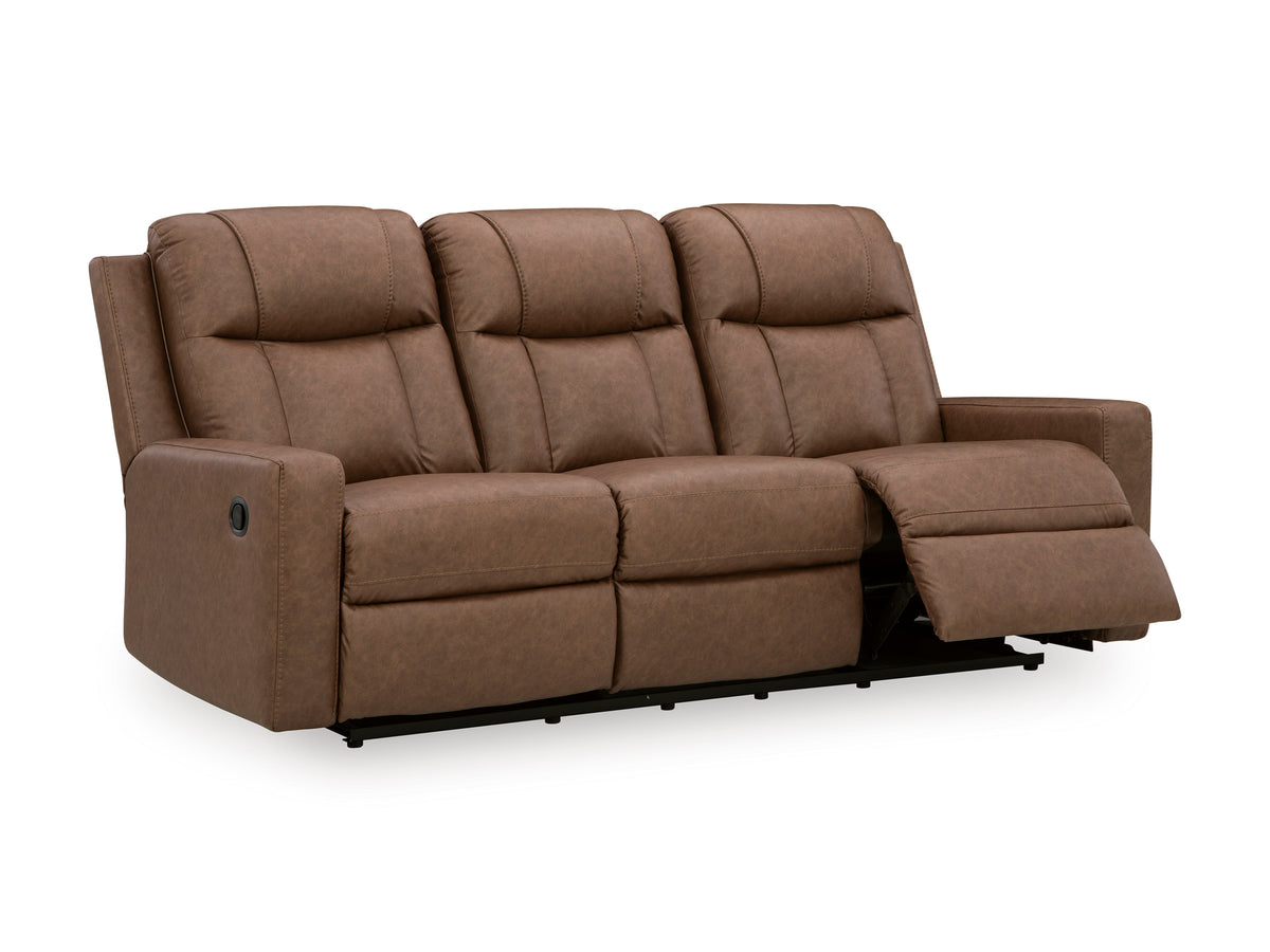 Mackmenville Reclining Sofa Set; Caramel