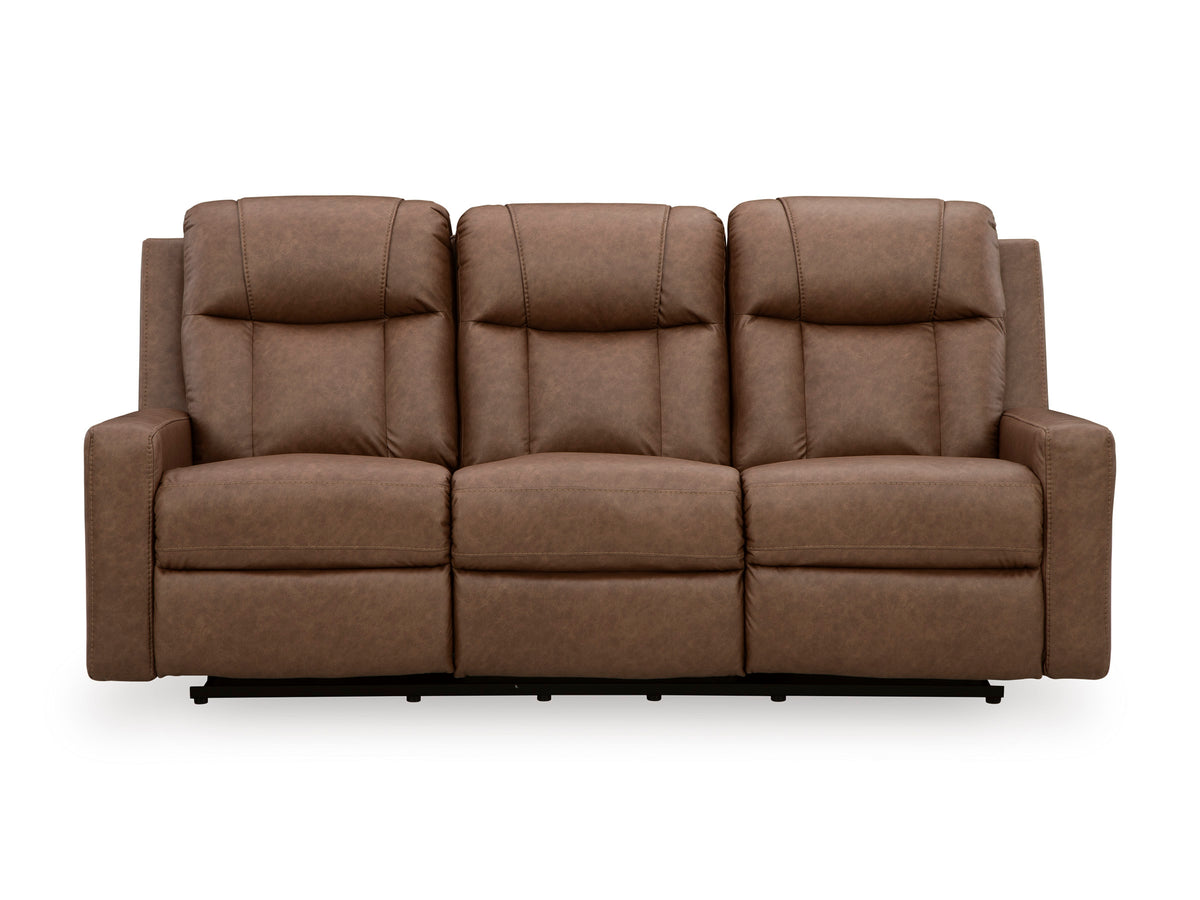 Mackmenville Reclining Sofa Set; Caramel