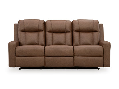 Mackmenville Reclining Sofa Set; Caramel
