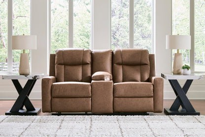 Mackmenville Reclining Sofa Set; Caramel