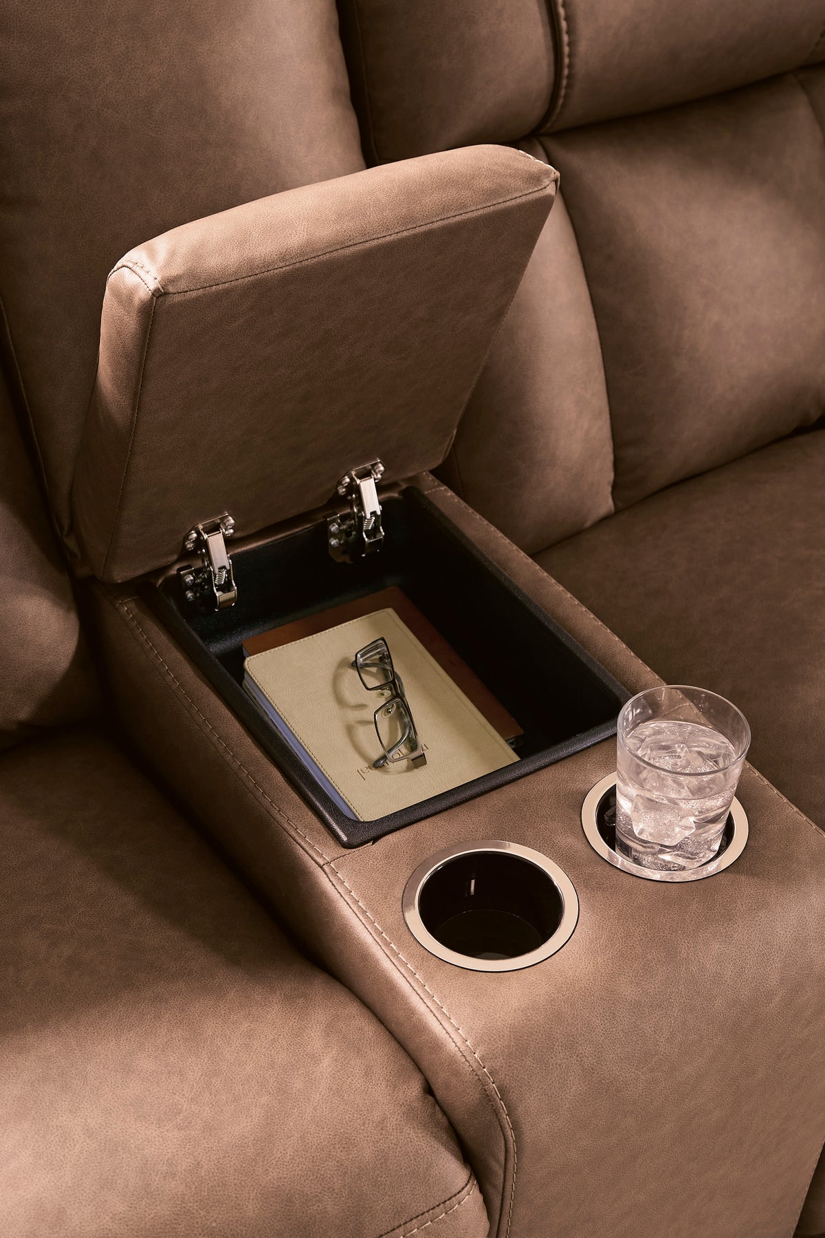 Mackmenville Reclining Sofa Set; Caramel