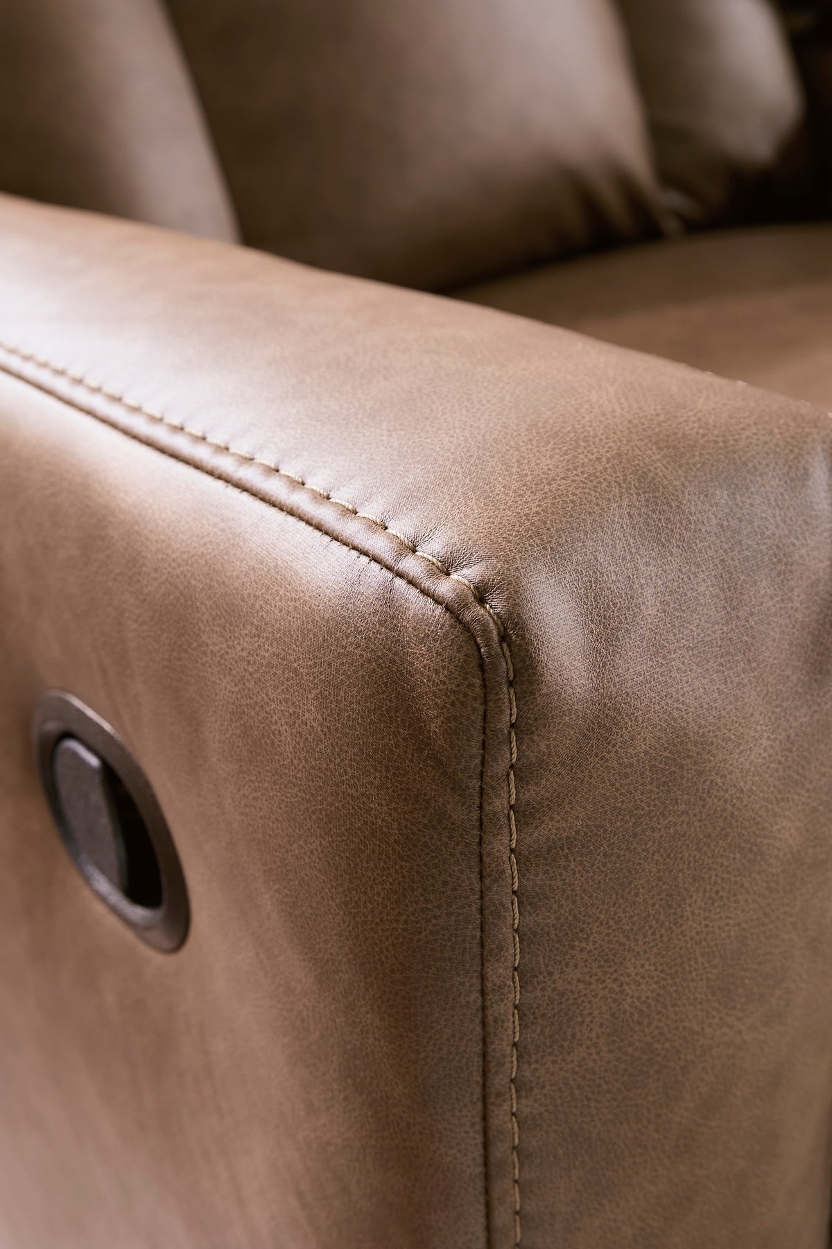 Mackmenville Reclining Sofa Set; Caramel