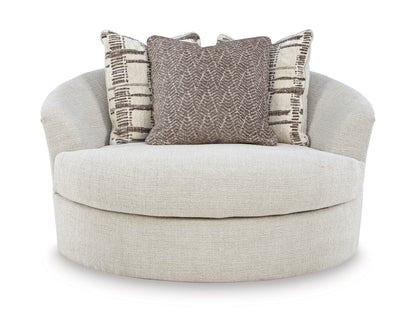 Barrelton Oversized Swivel Accent Chair