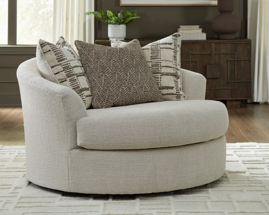 Barrelton Oversized Swivel Accent Chair