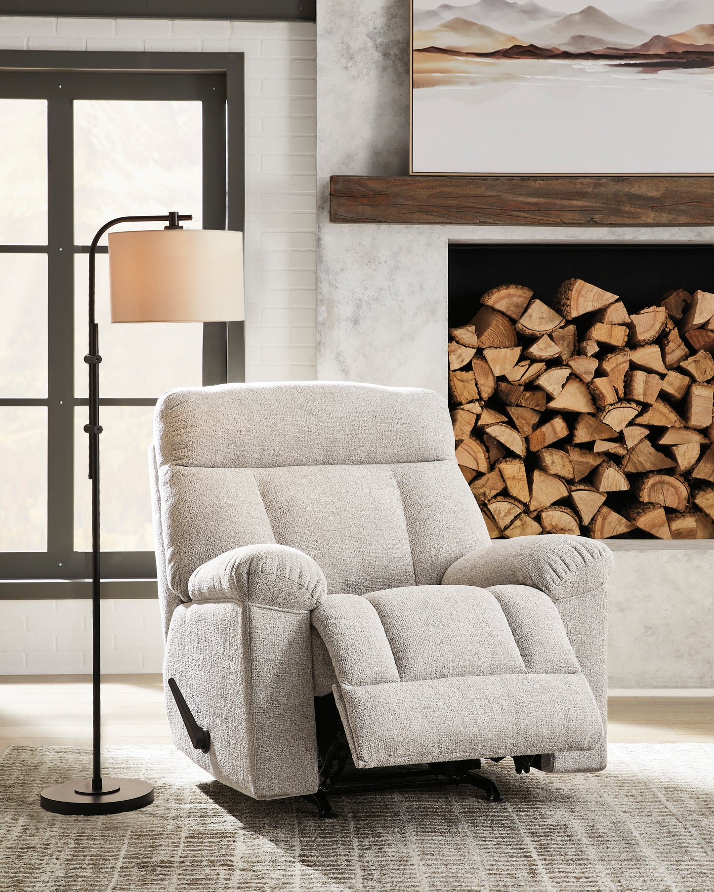McArlie Rocker Recliner; Cobble Stone