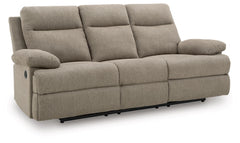 Tarrant REC Sofa w/Drop Down Table; Mocha