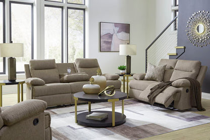 Tarrant Reclining Sofa Set; Mocha